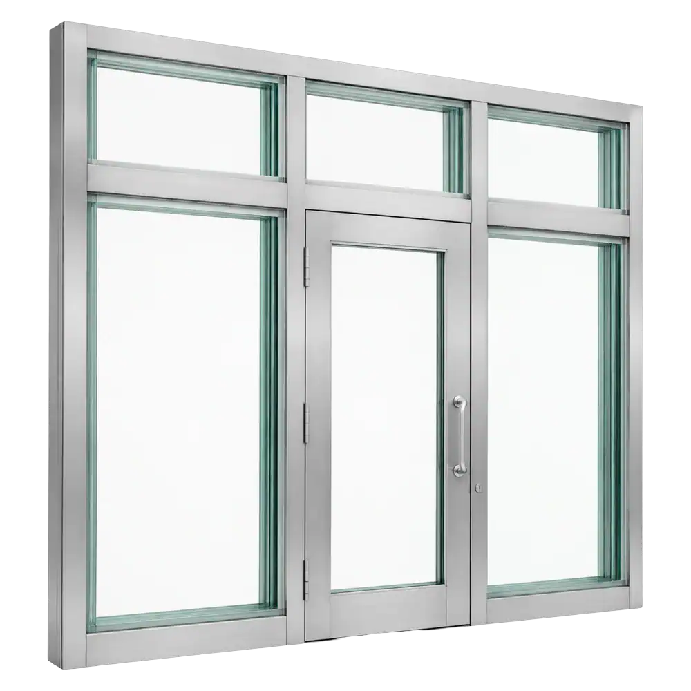 Bullet resistant storefronts render