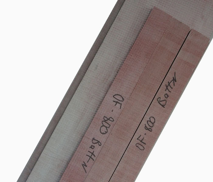 Bullet resistant batten strips, cut and marked