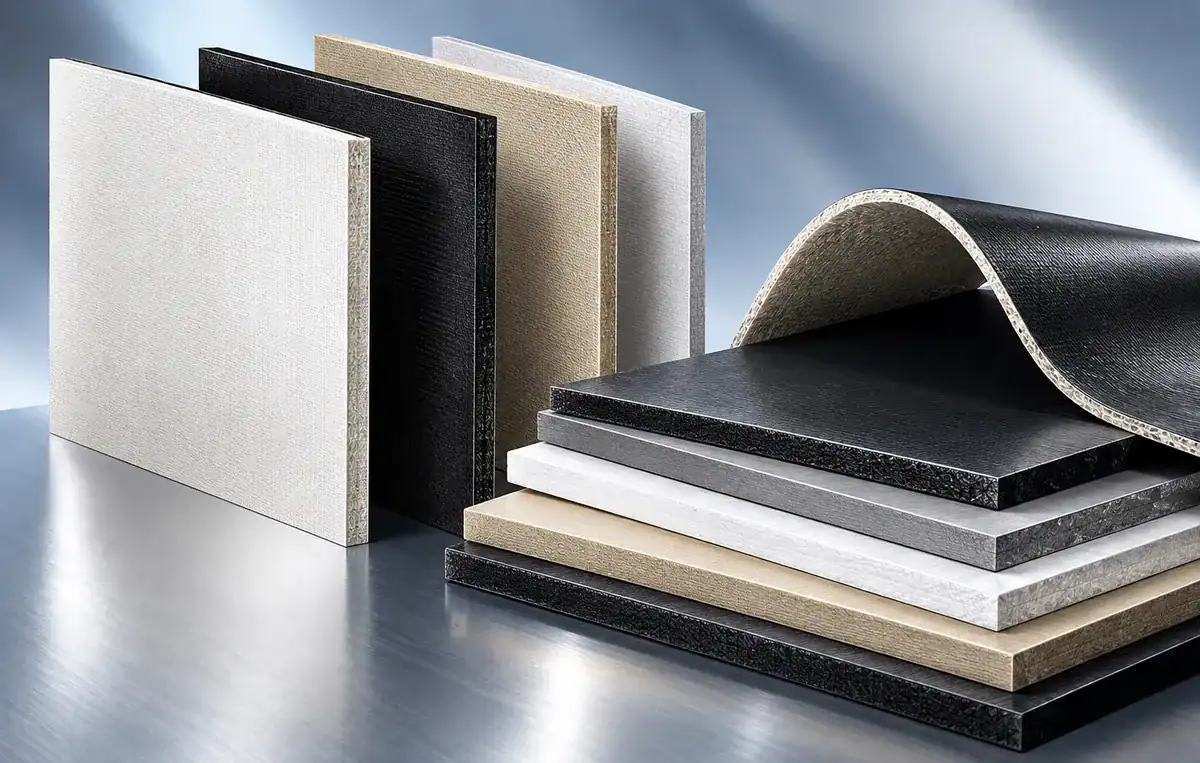 Rigid and flexible UHMWPE ballistic panels in a range of finishes